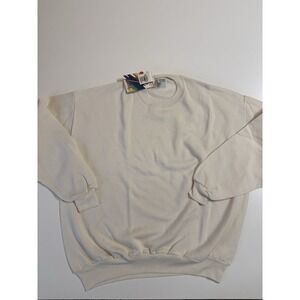 Men's NWT Jerzees Crewneck Sweater 90s SZ XXL Blank